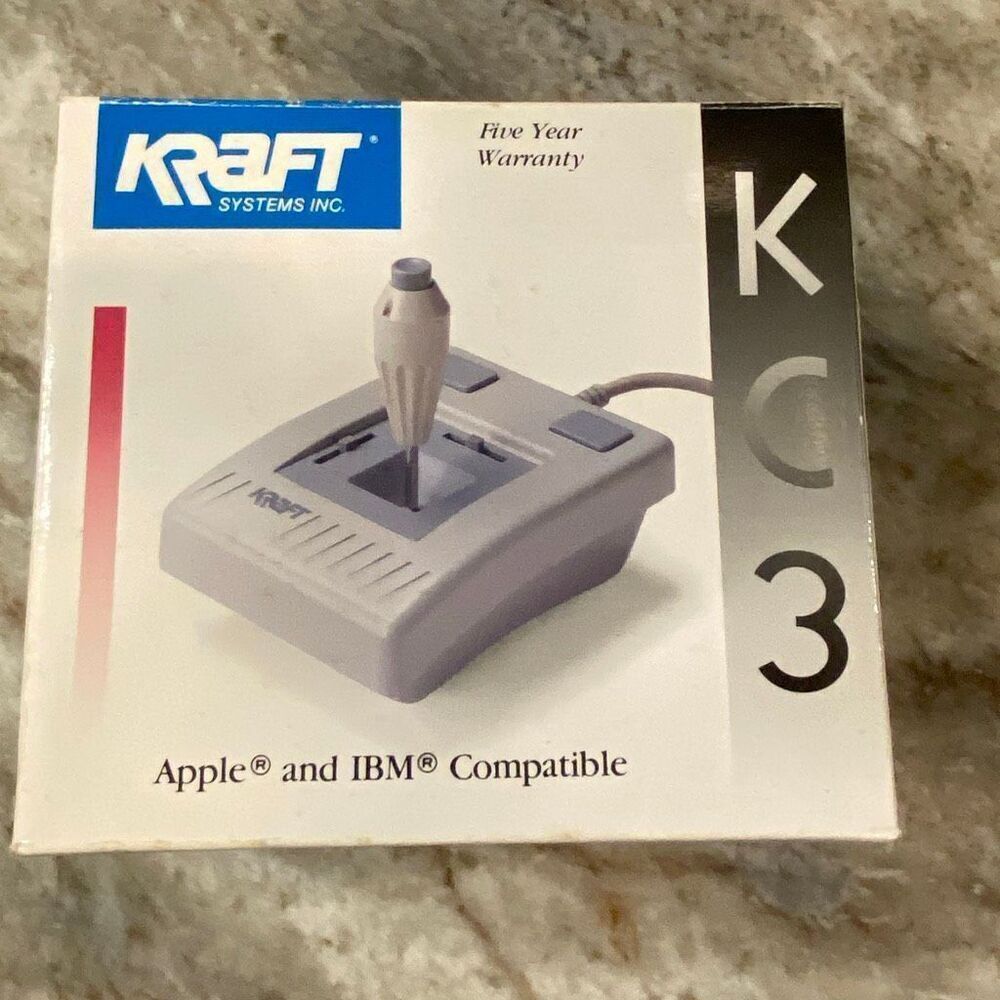 Kraft KC3 Precision Joystick Apple / IBM Compatible Original Box Instructions